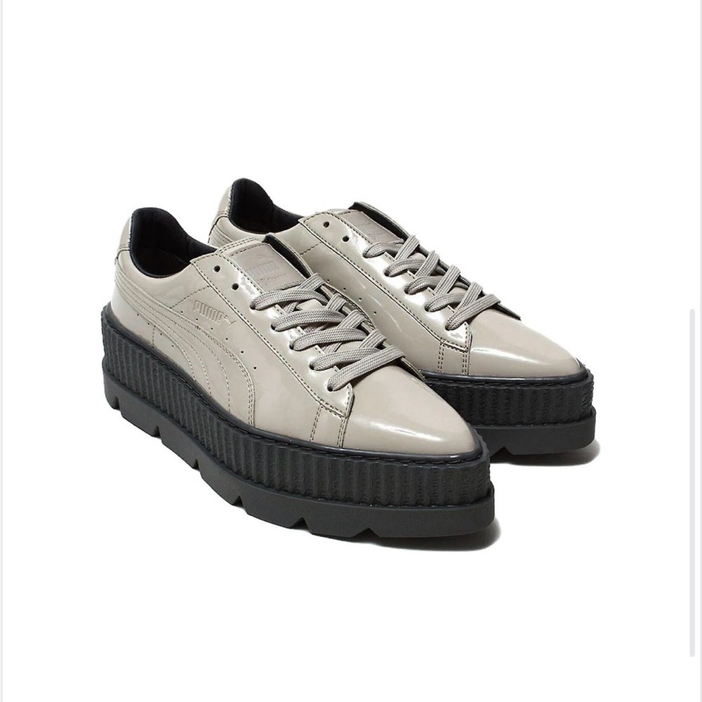 FENTY x Puma Creeper Platform Sneakers Patent Dove Gray Rihanna Women’s 8